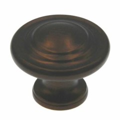 Style Selections Aged Bronze Round Cabinet Knob 40904 10 piece