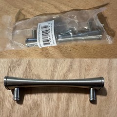 475 Sedona 3-3/4″ (96mm) Ergonomic Cabinet Pull Knob Handle Silver Restoration