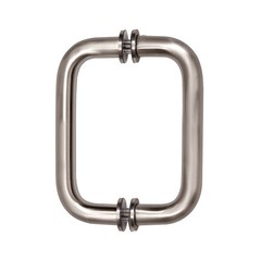 CRL Brushed Nickel 6″ BM Series Tubular Back-to-Back Pull Handle