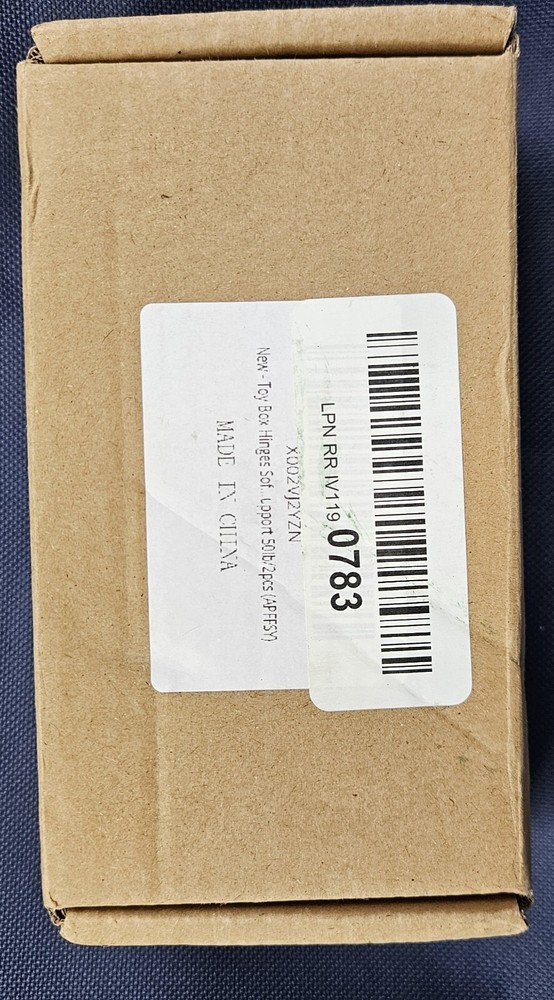 NIB* Lid Stay 4″ Hinge Set Of 2 Close Safety Lid Support Toy Box Hinge 25-50Lb