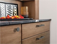 Amerock BP36904 Versa 1-3/8 Inch Mushroom Cabinet Knob – Black