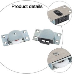 Ultra Thick Sliding Door Wheel Rollers Cupboard Pulley Wardrobe Furniture Set