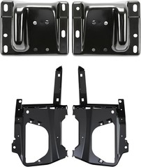 Front Bumper Bracket Set Compatible with 2010-2018 Dodge Ram 2500 3500 Pickup