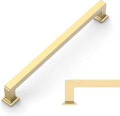 Amerdeco 10 Pack Brushed Gold Cabinet Pulls 12.6 Inch(320MM) Hole Centers