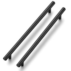 Black Cabinet Handles 15 Pack 8-4/5 Inch Cabinet Pulls Matte Black Kitchen Ha…