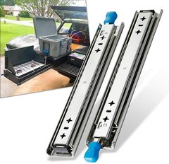 Heavy Duty Drawer Slides w/ Lock 265LB Capacity Full Extension Ball Bearing Rail