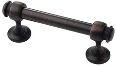 Juego de 10 tiradores de gabinete: Bronce frotado con aceite, 3″ (76mm), ideales