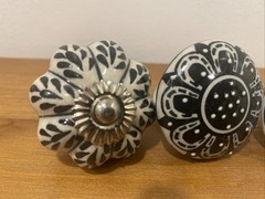Painted Drawer Pulls Cabinet Knobs Paris Directions Etc. – Set of 4
