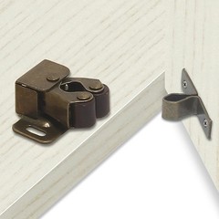 10Pcs Cabinet Latch Double Roller Catch, Cabinet Door Latch and Catch Hardwar…