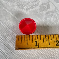 1930s 1940s Art Deco Red Bakelite Cabinet Knob
