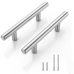 NISUOIEN 20 Pack -3″ Hole Center Cabinet Handles Pulls for Kitchen Stainless …