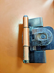 Set of 4 1960s/70s Vtg Double Demountable Cabinet Hinges Semi-Concealed Copper
