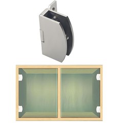 Wanlian Glass Door Hinge 90-Degree Small Pet Door Hinge Adjustable Clamp