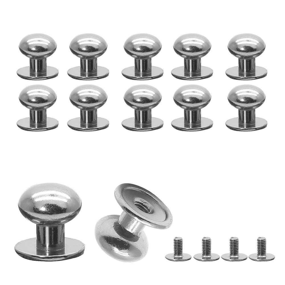 Jiozermi 24 Packs Mini Drawer Pulls, 0.39 Inch Diameter Round Knobs, Tiny Dre…