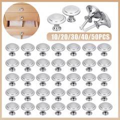 LOT Stainless Steel Door Knobs Cabinet Handles Cupboard Drawer Kitchen Pulls New