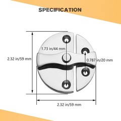 Heavy Duty Marine Boat Door Catch Latch 316 Stainless Steel, 2.32 59 mm Hatch…