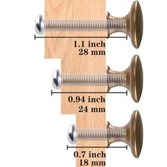 6 Pack Brass Round Antique Brass Kitchen Cabinet Knobs Cupboard Door Knobs Drawe