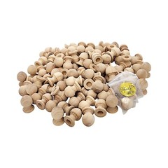 Sova Enterprises #24660 Paintable Unfinished Wood Dowel Cap 100 pcs Single Hole