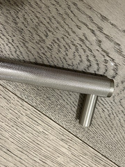 TWO Schaub and Company 5018A-BN Brushed Nickel 18″ Appliance Pulls – Knurled