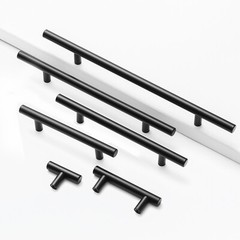 Black Modern Kitchen Cabinet Pulls Drawer T Bar Handle Cupboard Dresser Pull Lot