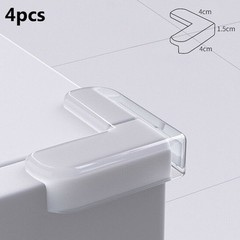 4pc Clear Rubber Furniture Corner Edge Baby Safety High Quality Corner Protector