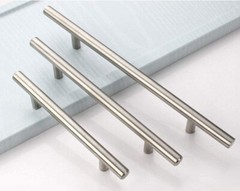 6 Pack 3″ Hole Center, 5″ Overall Length Kitchen Handles – Brushed Nickel