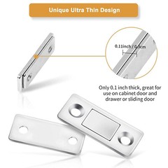 Lot Strong Magnetic Door Drawer Catch Ultra Thin Self Closing Cupboard Closures