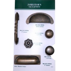 2 Pack PA1022-WOA Windover Antique 2 1/2″cc Cup Pull Handles Belwith’s Oxford