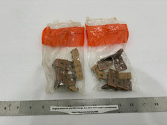 (2) NEW Pairs Amerock Machine Copper Pin Knife Pivot Hinges – BP1242-MC (sealed)
