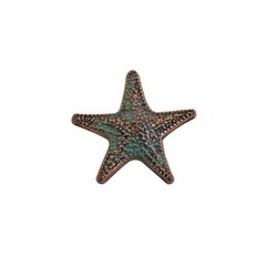Metal Verdigris Starfish Cabinet Door Drawer Knob Pull Hardware Nautical Decor