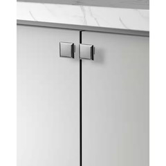 Accent Series 1 In. Modern Polished Chrome Square Cabinet Knob (10-Pack)
