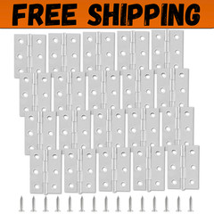 20pcs 2 Inch Butt Hinges Stainless Steel Cabinet Hinges Small Door Hinges Window