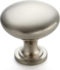 30 Pack Brushed Nickel round Zinc Cabinet Knobs for Kitchen Bathroom