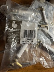 belwith cabinet pull Handles Brass And Ceramic 3 Inch Center P458-w New