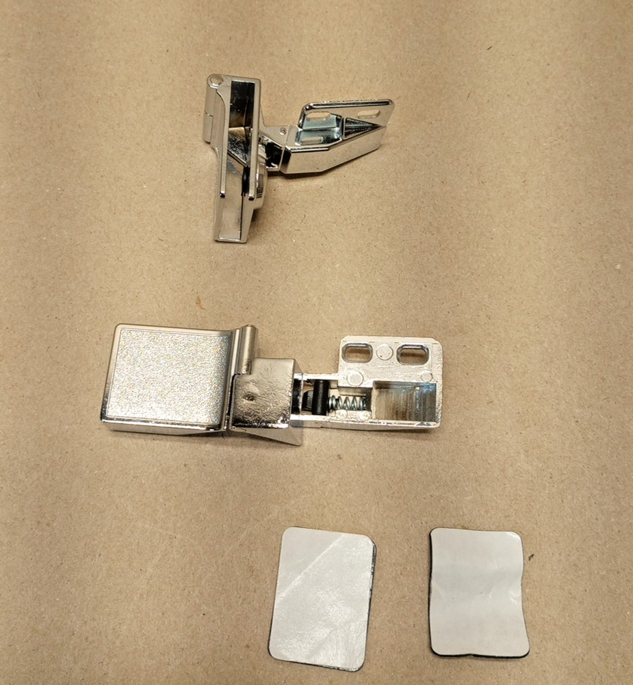 2PCS Glass Door Hinge Zinc Alloy Hardware Frameless Clamp Cabinet Hinges