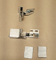 2PCS Glass Door Hinge Zinc Alloy Hardware Frameless Clamp Cabinet Hinges