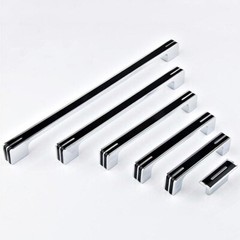 Multi Size Minimalist Style Black Handle Dressing Table Wardrobe Cabinet Drawer