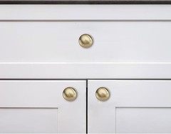 4 Pack 1-1/2 inch Bifold Closet Door Knobs Champagne Bronze Cabinet Knobs