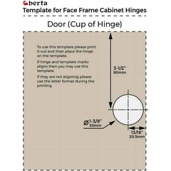 1 1/4 Overlay Restricted Angle to 90 Deg Soft Close Face Frame Cabinet Hinge(2))