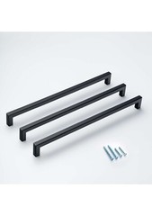 Square Bar Pull Stainless Steel Cabinet Handle – Black. 8 more colors.