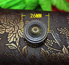 2Pcs Vintage Farmhouse Style Single Hole Knobs for Cupboard Dresser Door Drawer,