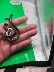 Copper Brass Mermaid Metal Knob 2″ Screw With Washer. IV