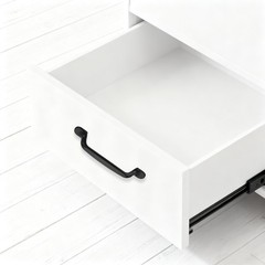 10 Pcs 5.1″(130mm) Drawer Pulls Aluminum Alloy Kitchen Handles Black