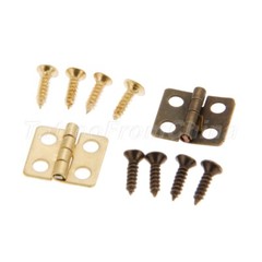 80Pcs 13x12mm Small Hinges Cabinet for Jewelry Cigar Box Wood Hinges Mini Fillet