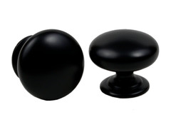 Round Cabinet Knob Black Traditional Kitchen Bath Drawer Pull Hardware Globe