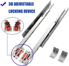 6 Pairs of 21 Inch Undermount Soft Close Drawer Slides Full Extension Concealed