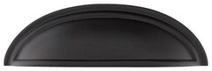 Emtek 86173 Cup 4″ Center to Center Cabinet Pull – Black