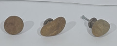 Set of 3 Irregular Stone / Rock Cabinet Pulls Drawer Handle Dresser Door