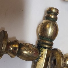 Lot of 10 Vintage Amerock Allison Solid Brass 3″ Ctr. Cabinet Bar Pull 555