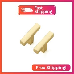 Ravinte Brushed Gold Cabinet Handles Solid Drawer Pulls Single Hole 20 Pack